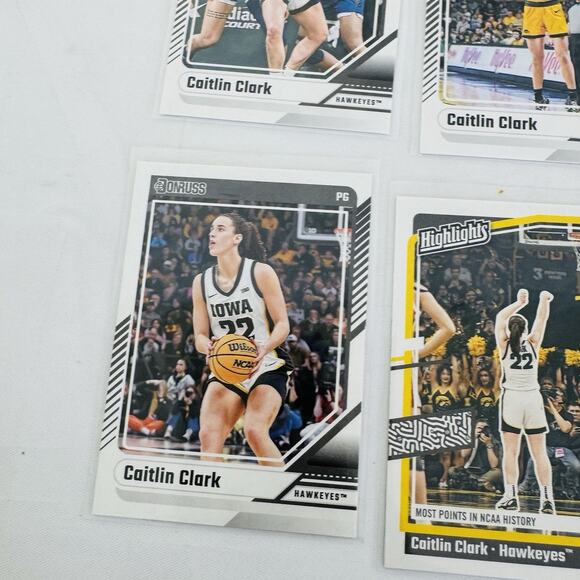 6x 2024 Caitlin Clark Collection Donruss Iowa Hawkeyes Highlights - Picture 8 of 9